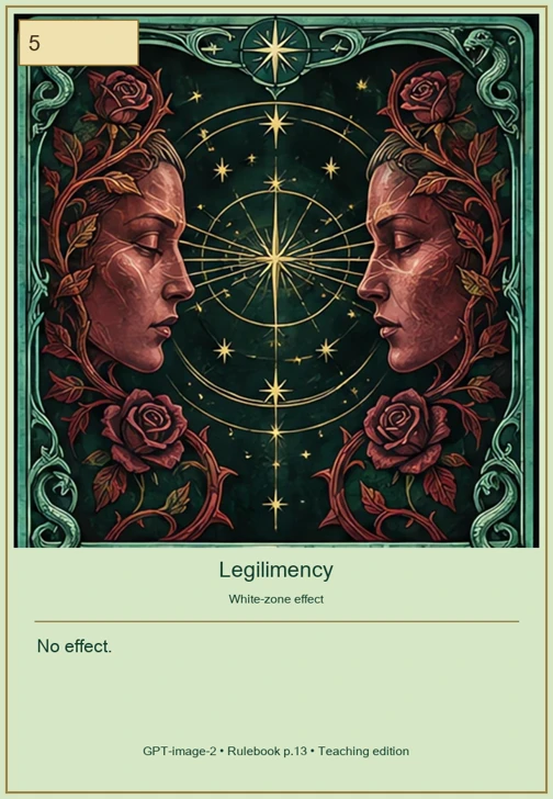 Legilimency · Movement 5 · No effect.