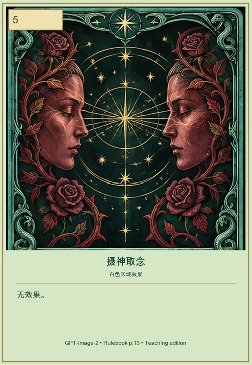 摄神取念 · 移动值 5 · 无效果。