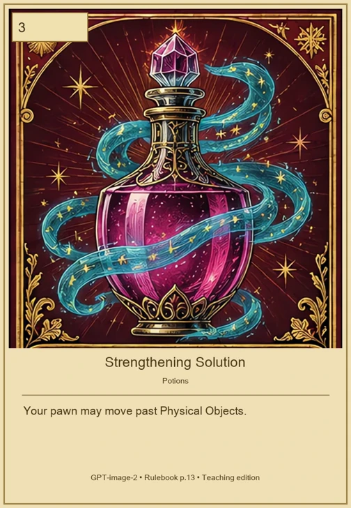 Strengthening Solution · Movement 3 · Your pawn may move past Physical Objects.